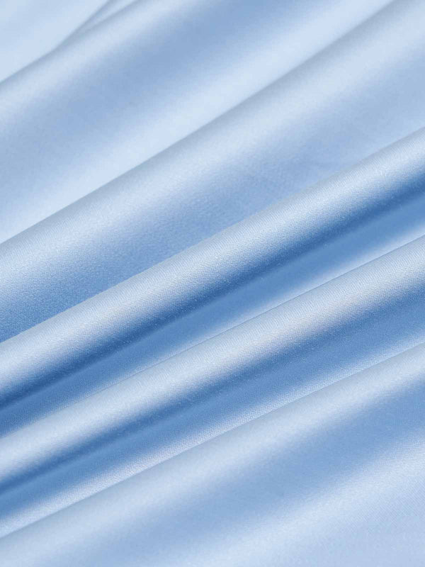 Crystal Blue Solid Color TENCEL Lyocell Fitted Sheet