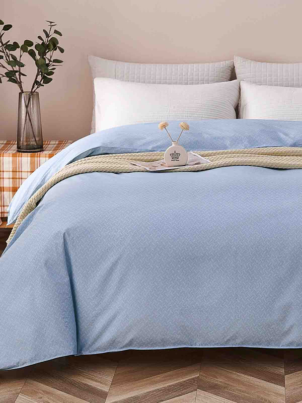 Gamma Bluish Blue Pattern Cotton Duvet Cover