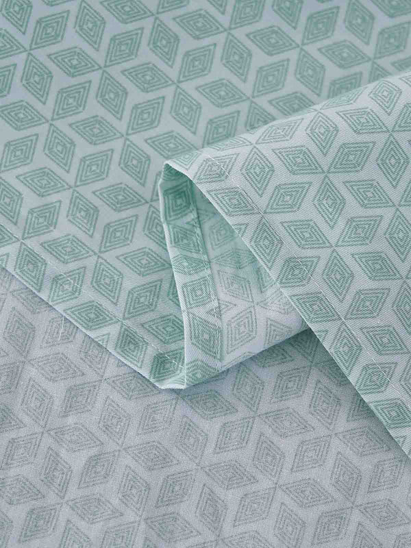 Lambda-Milky Green Cotton Flat Sheet