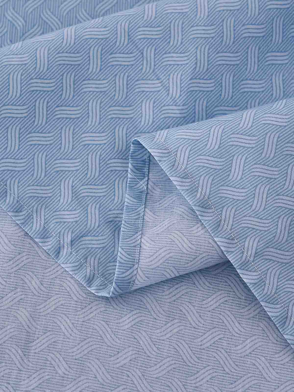 Gamma-Bluish Blue Cotton Flat Sheet