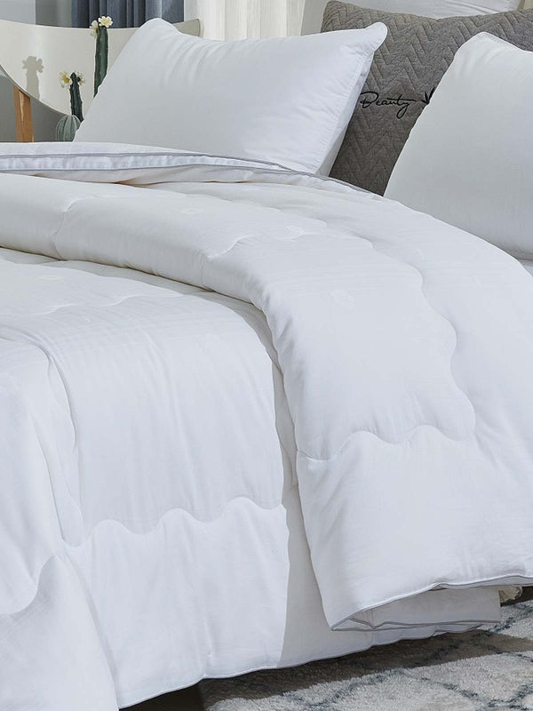 Solid White Soybean Fiber Winter Duvet Insert