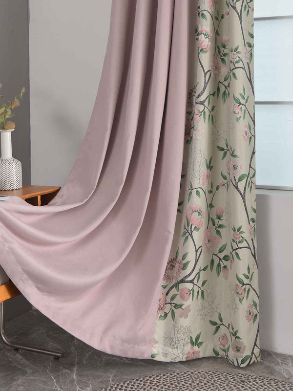 Flower Walk Floral Curtain