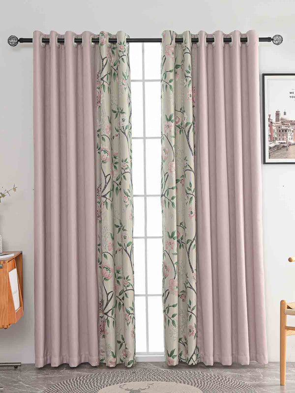 Flower Walk Floral Curtain