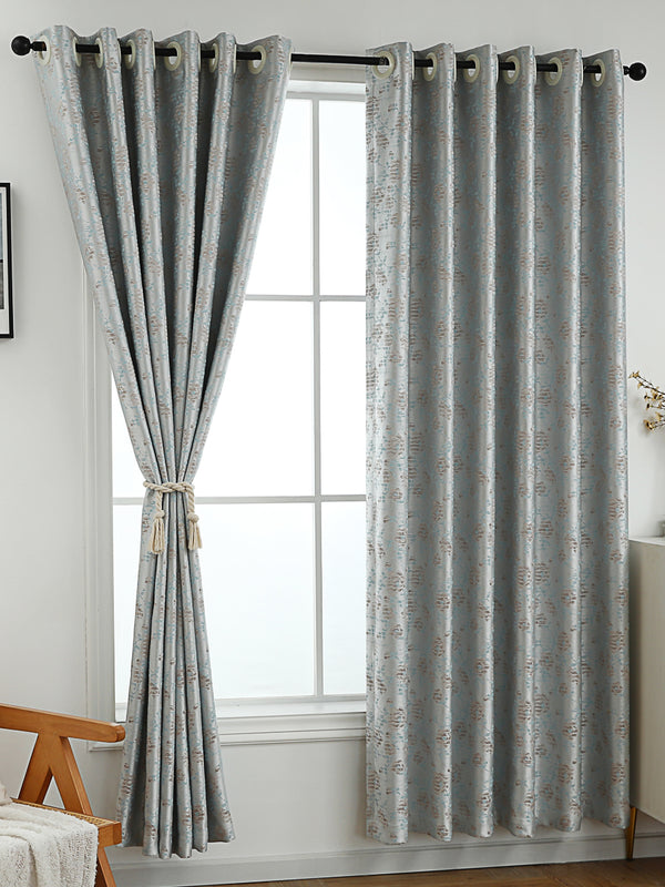 Luxuriant Blossom Jacquard Curtain