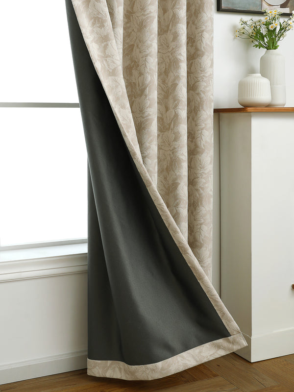 Lyra Embossed Jacquard Solid Color Curtain