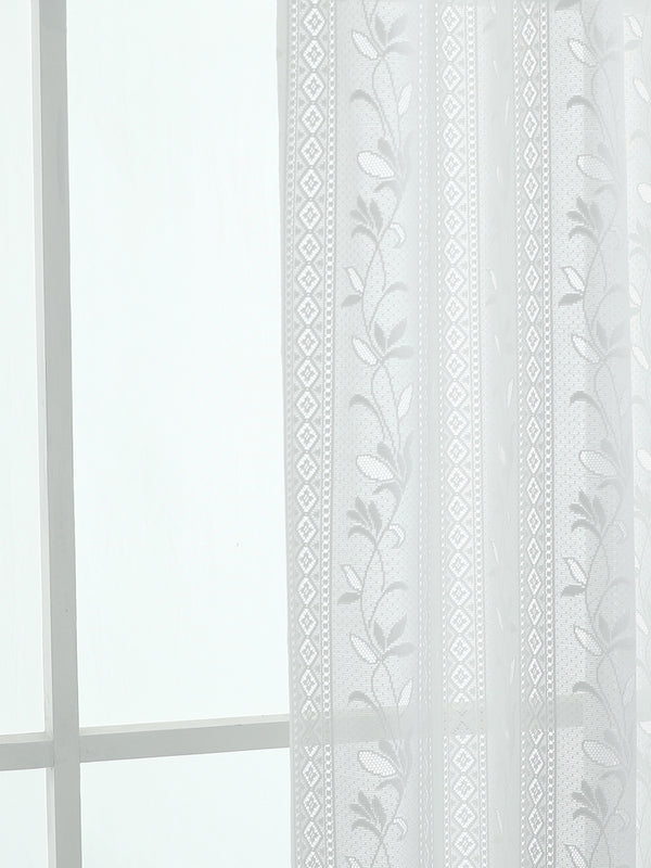 Azalea Embossed Jacquard Semi-Sheer Curtain