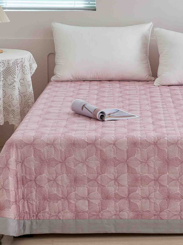 Breezy Pink Premium Cotton Bedspread