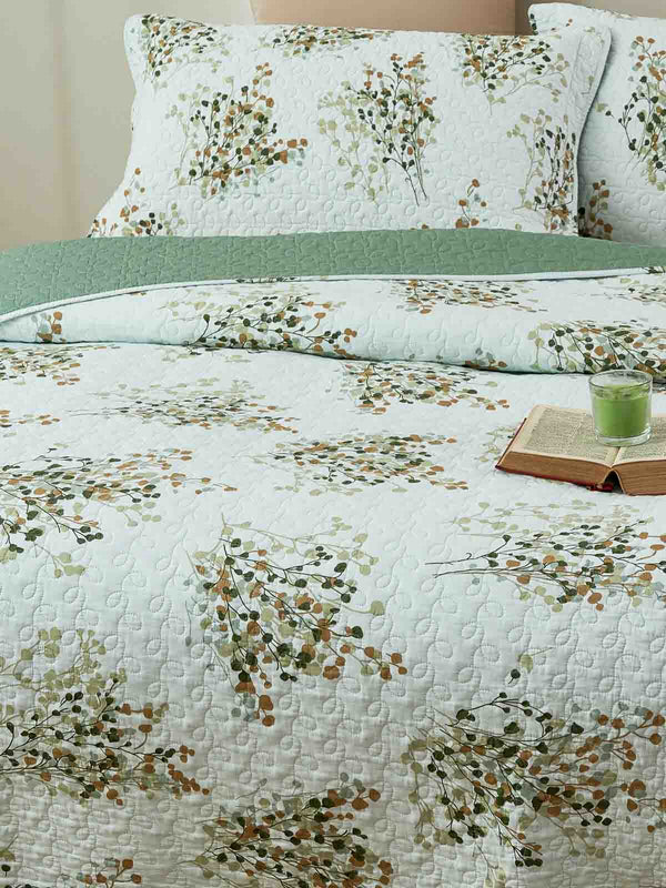 Hawthorne Floral Cotton Quilt Set