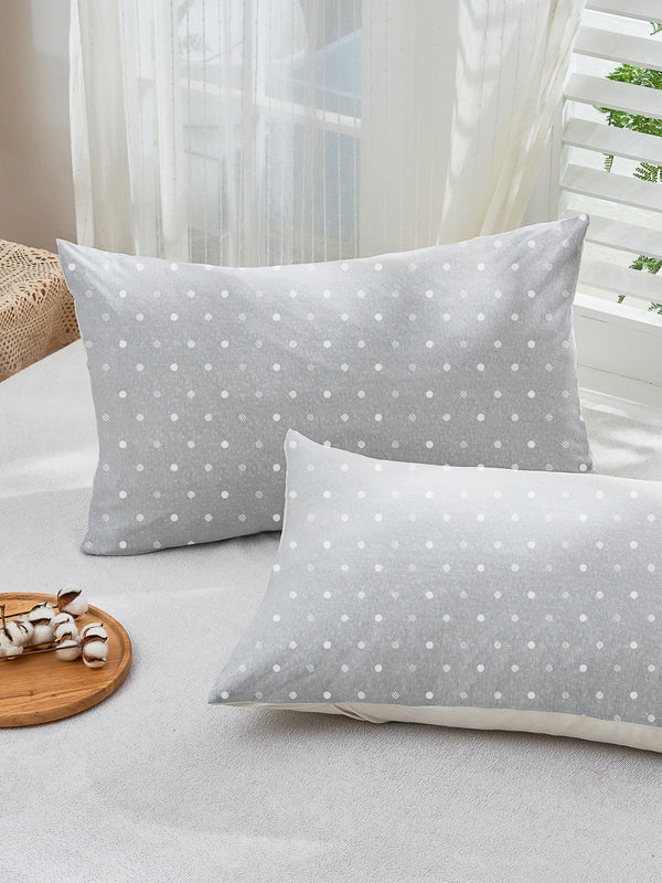 Lithe Polka Dot Cotton Pillow Sham Set