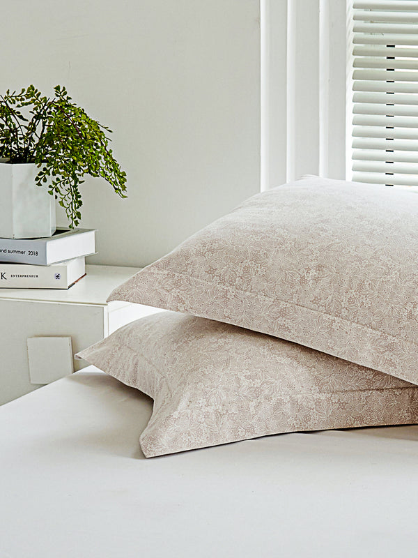 Pai Breeze Apricot Cotton Standard Pillow Sham