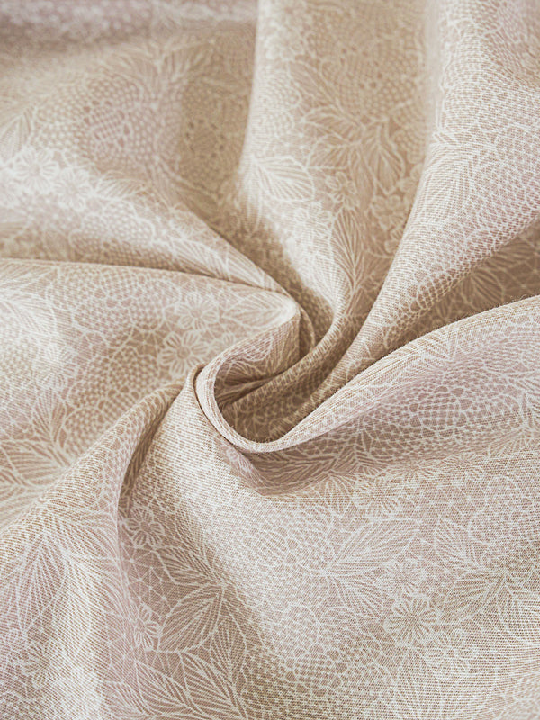 Pai Breeze Apricot Cotton Fitted Sheet