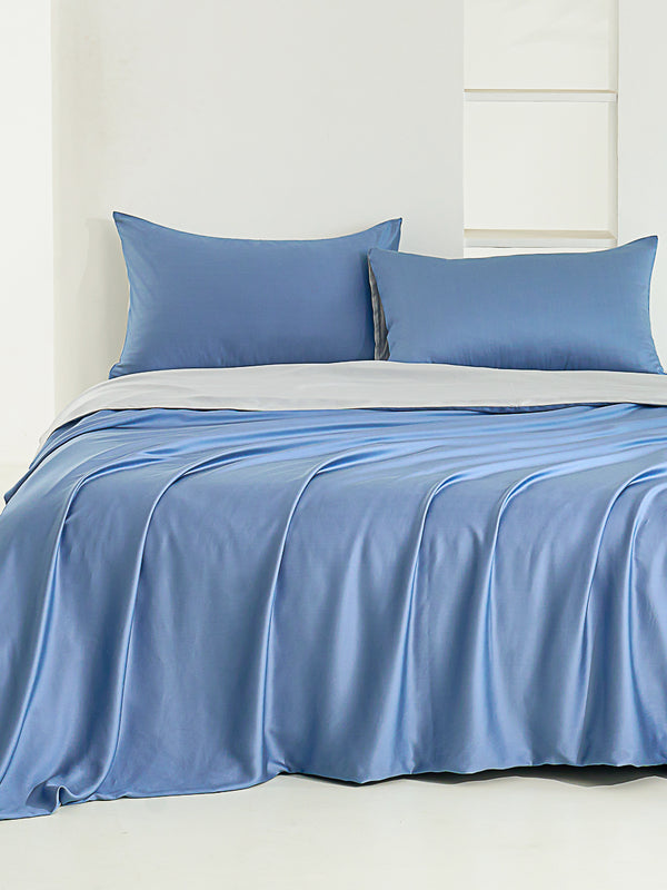 Profound Blue TENCEL Lyocell Fitted Sheet Set