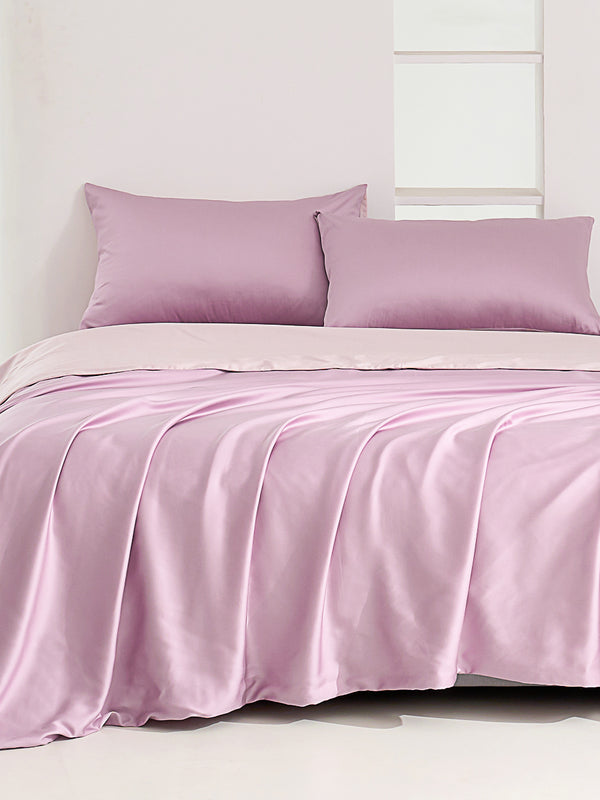 Lilac Purple TENCEL Lyocell Fitted Sheet Set