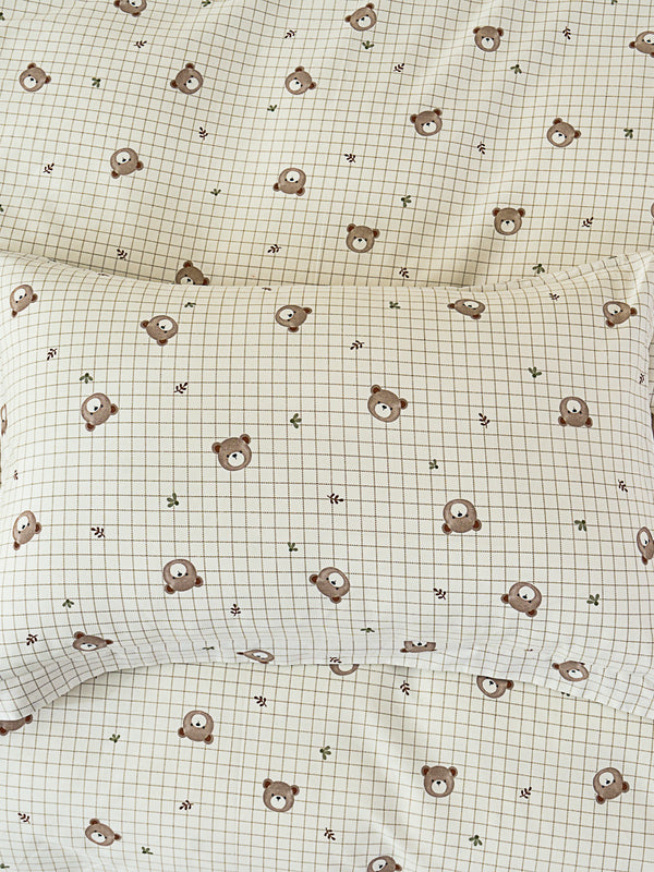 Cuddles Cotton Fitted Sheet Duvet Cover Set