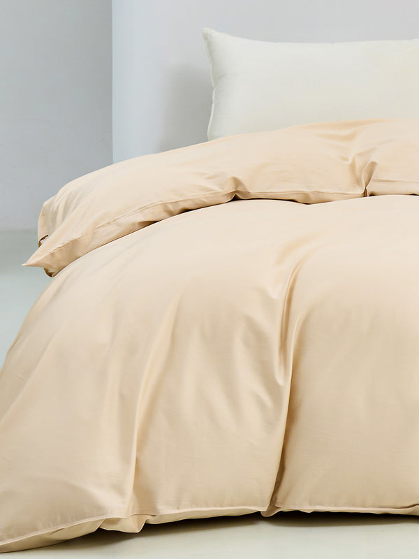 Harvest Gold Solid Color Premium Cotton Duvet Cover