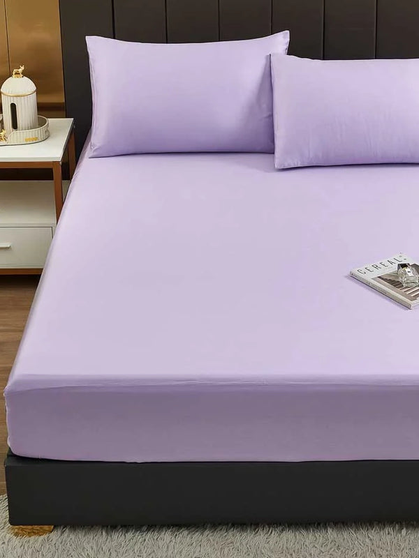 Orchid Purple Solid Color TENCEL Lyocell Fitted Sheet
