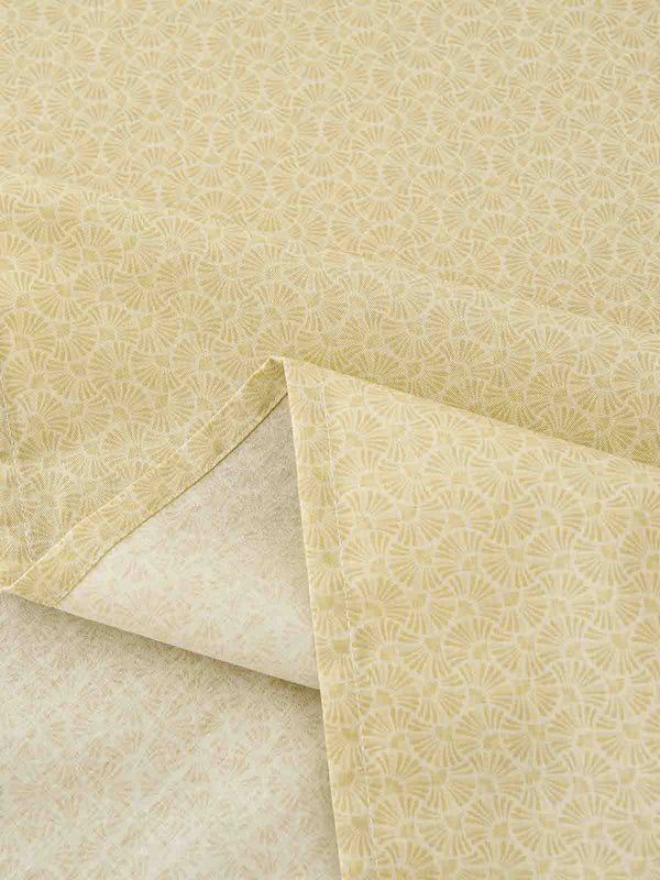 Psi-Tender Yellow Pattern Cotton Flat Sheet