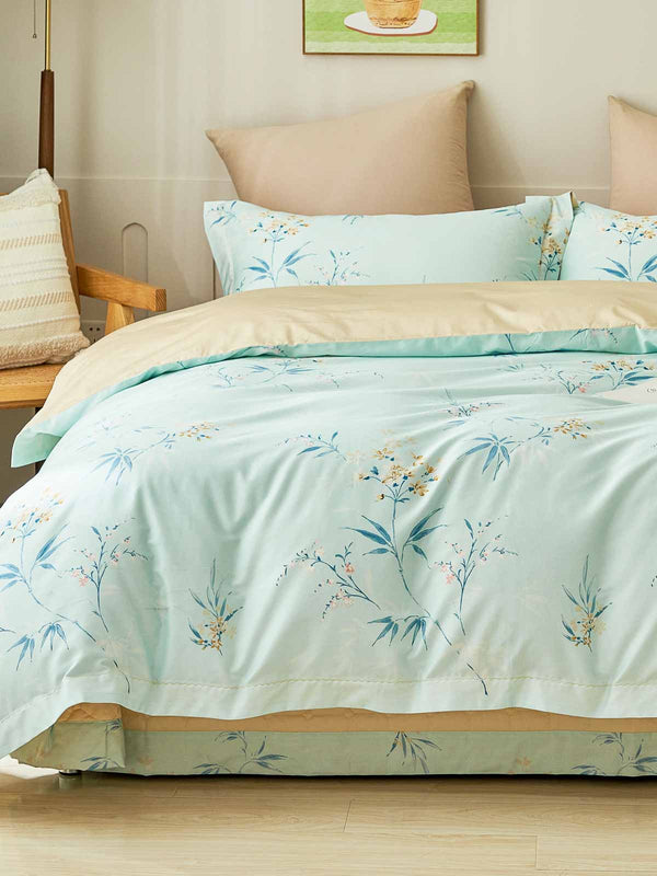 Rhea Floral Premium Cotton Bedspread Set