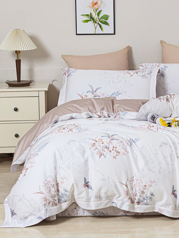 Lowri Floral Premium Cotton Bedspread Set